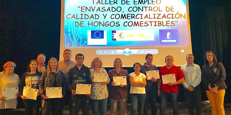 Clausurado un taller de empleo sobre cultivo y comercialización de setas y champiñones en Vara de Rey