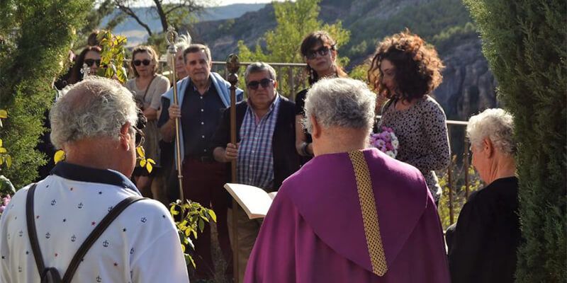 Las cenizas de Víctor de la Vega, Hijo Predilecto de Cuenca, depositadas en el Cementerio de Personalidades de San Isidro