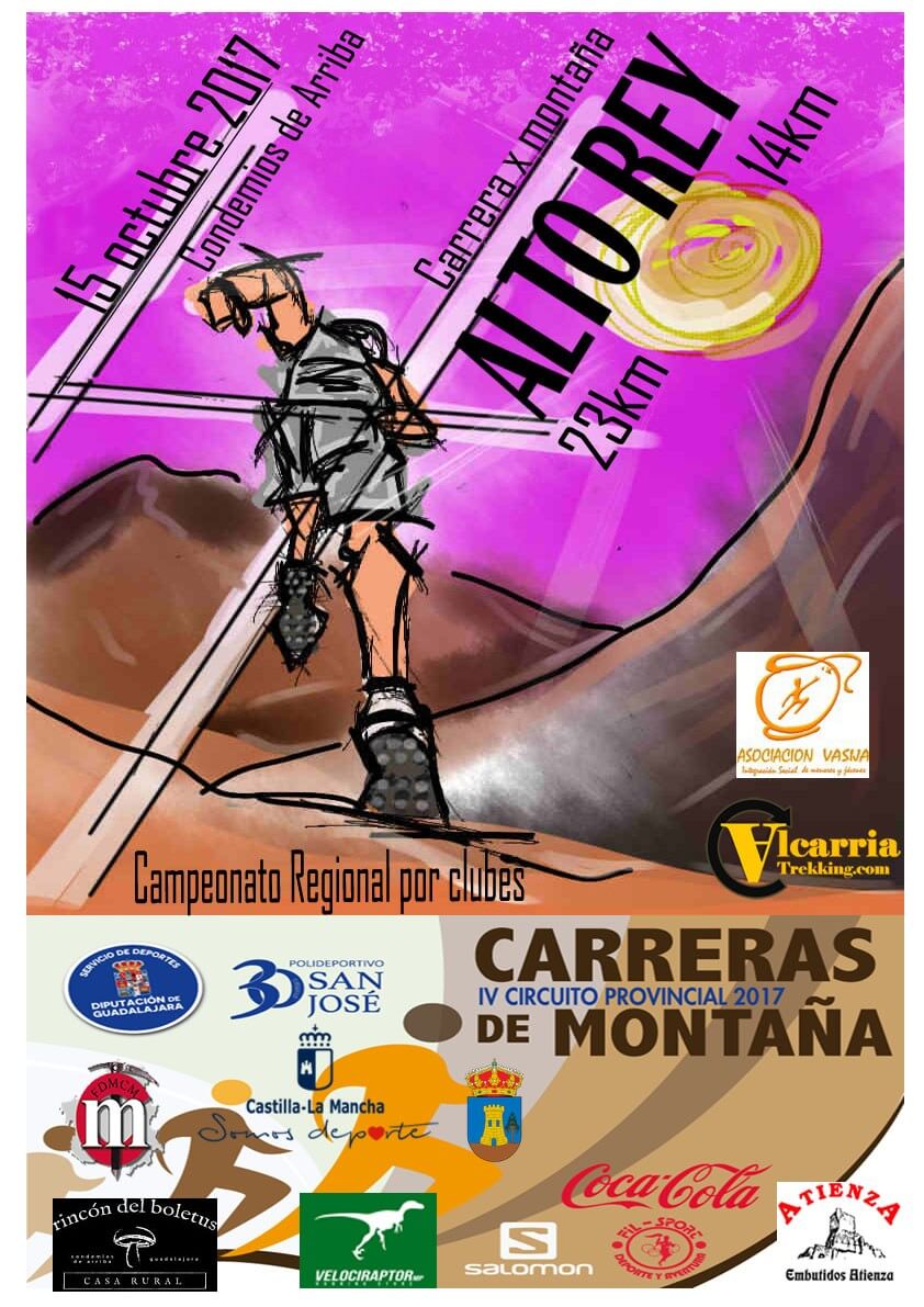 El domingo 15 de octubre se celebrará la IV Carrera X Montaña Alto Rey de Diputación de Guadalajara