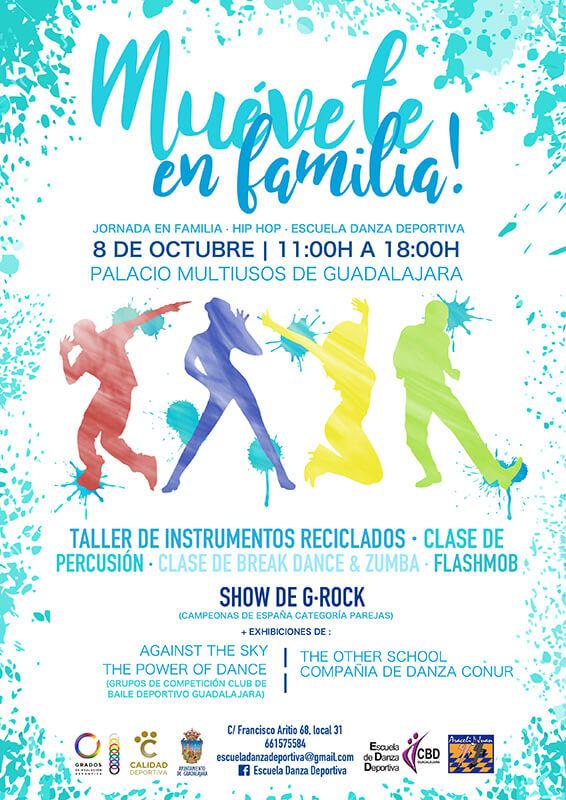 El Palacio Multiusos, celebra este domingo, “Muévete en familia”, una jornada de bailes, talleres, clases y exhibiciones de baile