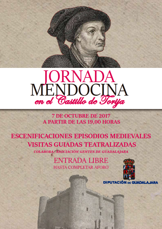 El castillo de Torija acoge este sábado una Jornada Mendocina con visitas guiadas teatralizadas