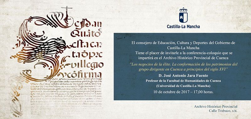 El cómo se hicieron ricos los dirigentes en Cuenca a principios del siglo XVI llega al Archivo Provincial