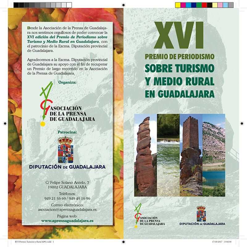 La Asociación de la Prensa de Guadalajara convoca la decimosexta edición del Premio de Periodismo Sobre Medio Rural