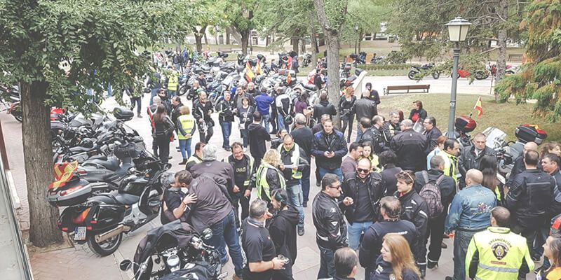 La IV Ruta Motera de los Ángeles Guardianes a favor de Nipace recauda 3.125 euros