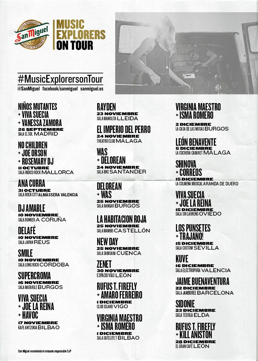 La gira San Miguel Music Explorers On Tour con el grupo New Day visitarán Cuenca el 25 de noviembre