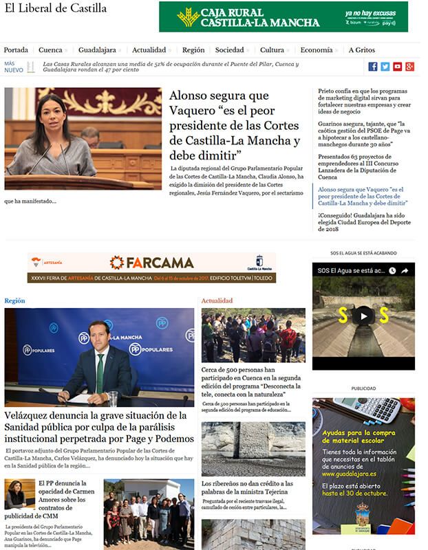 El Liberal de Castilla logra 166.883 visitantes únicos en septiembre y se afianza como referente en Cuenca y Guadalajara 3 LiberaldeCastilla