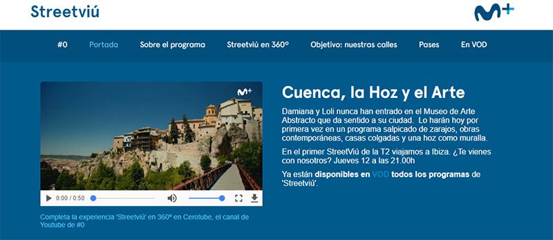 Movistar+ dedica su programa Streetviú a Cuenca