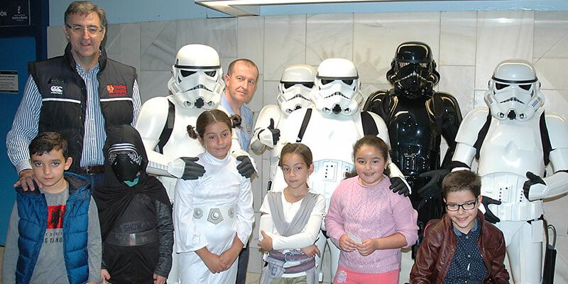 Personajes de La Guerra de las Galaxias compartieron la mañana de sábado con pacientes, trabajadores y usuarios del Hospital de Guadalajara
