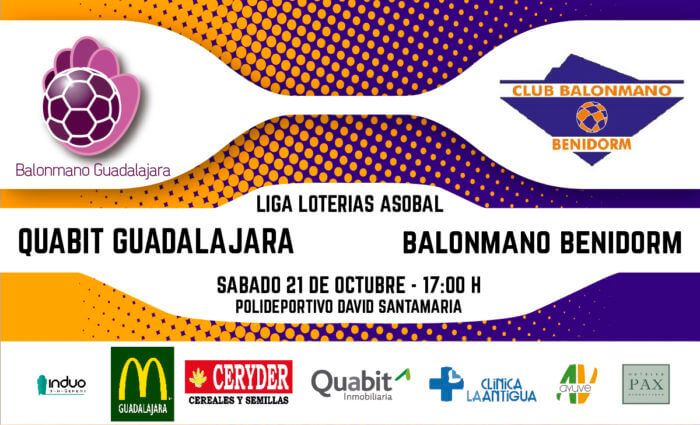 Quabit Guadalajara buscará los 10 puntos este sábado contra el Benidorm
