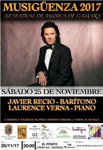 Este sábado concierto de Javier Recio y Laurence Verna en Sigüenza