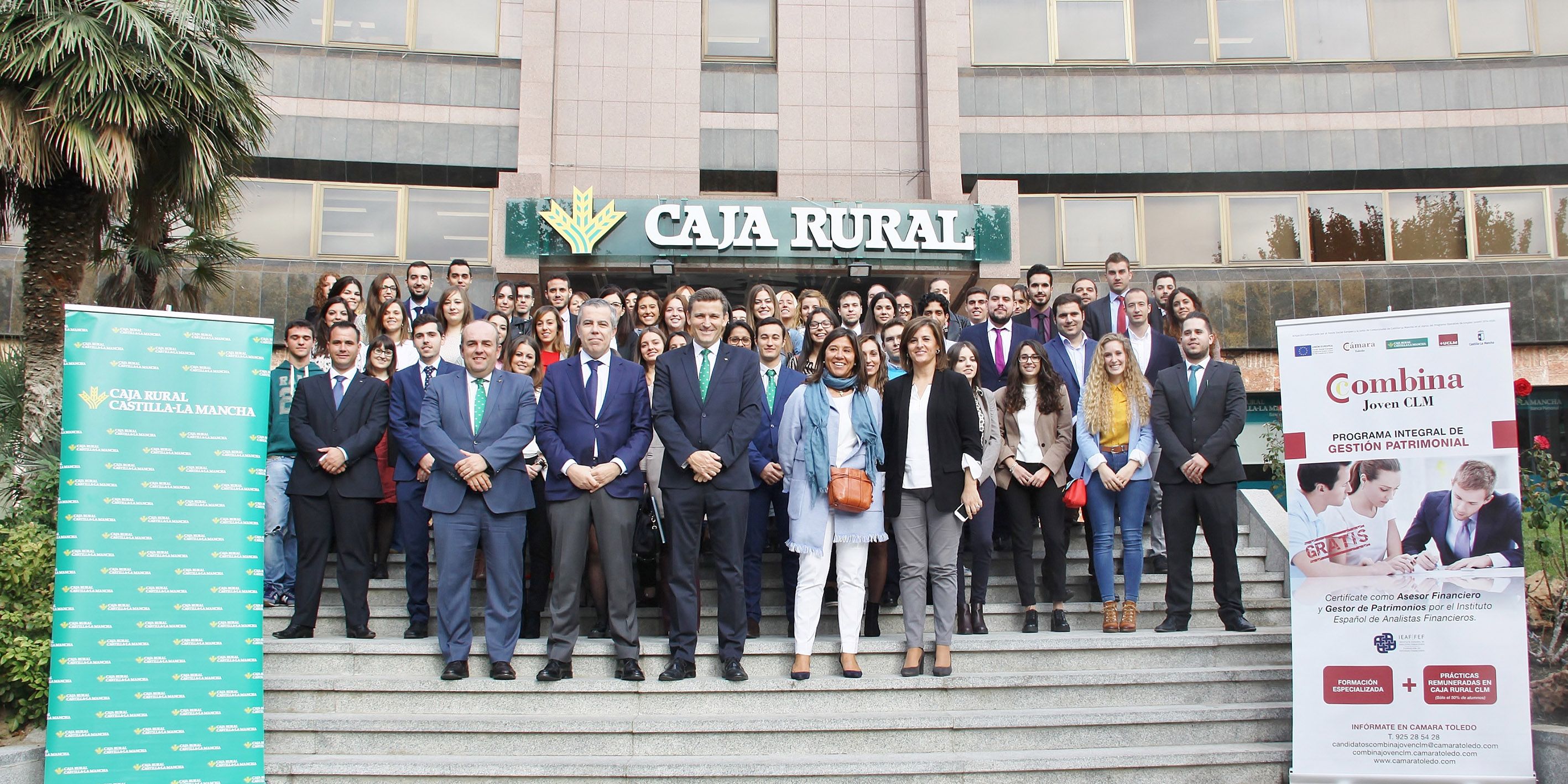 62 alumnos del programa ‘Combina Joven CLM’ comienzan sus prácticas en Caja Rural Castilla-La Mancha