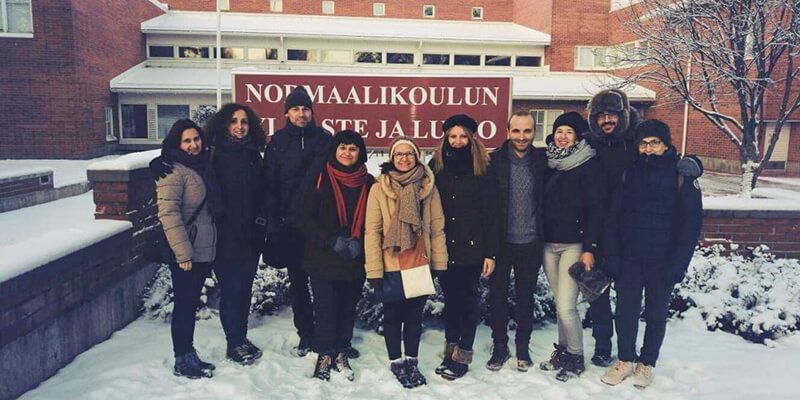 Docentes de los centros del consorcio ‘Erasmus +’ que lidera el Gobierno regional conocen en Finlandia una de las escuelas más innovadoras