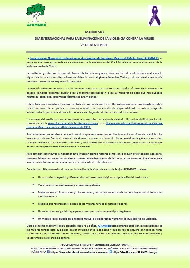 Afammer reúne a políticos y expertos en las jornadas contra la “Violencia de Género en el medio rural: Unamos nuestras voces” 3 Afammer reúne a políticos y expertos en las jornadas contra la “Violencia de Género en el medio rural Unamos nuestras voces”