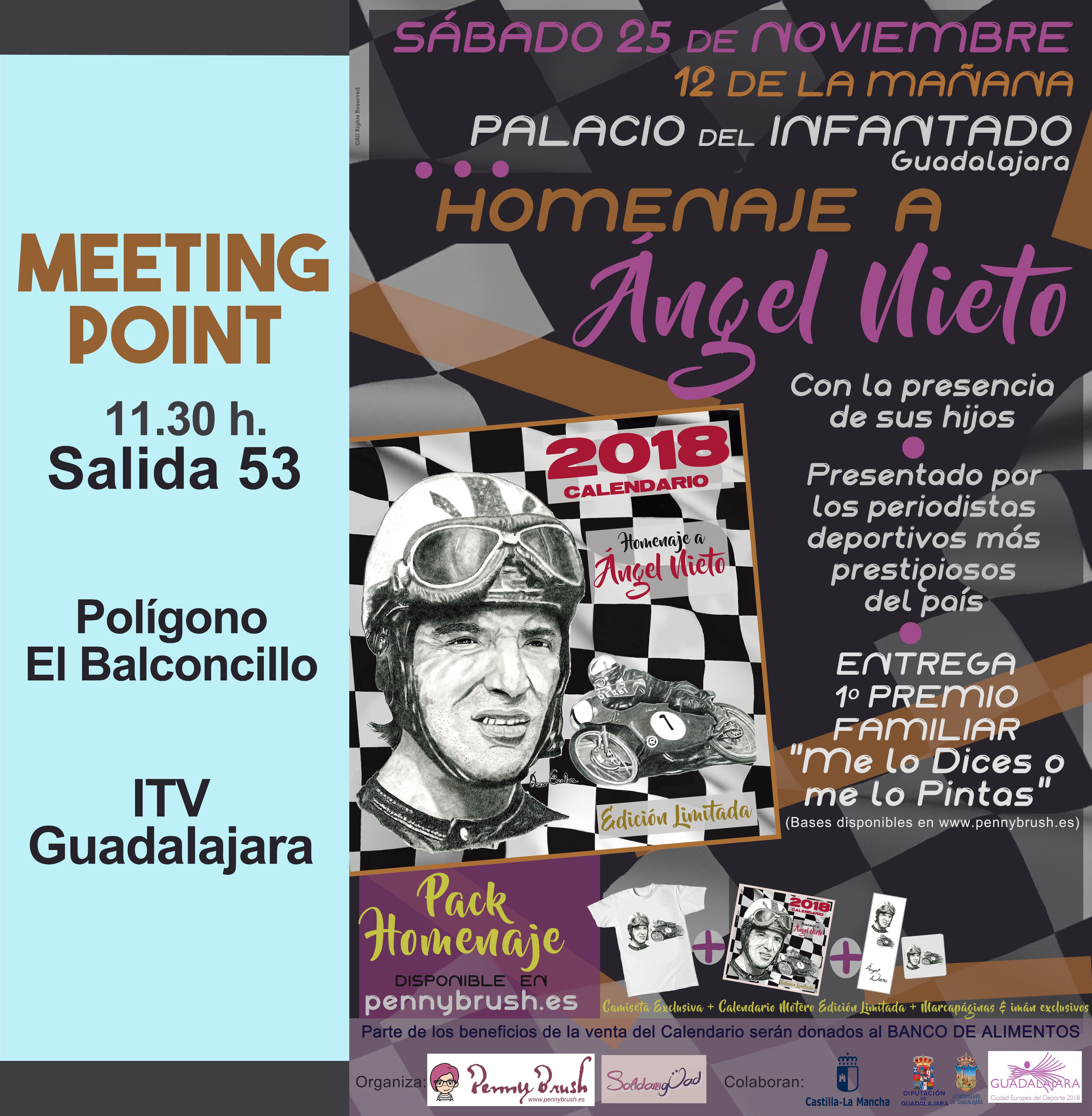 Guadalajara rendirá homenaje a Ángel Nieto el 25 de Noviembre en el Palacio del Infantado