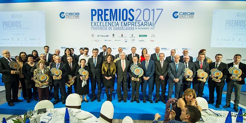 CEOE-Cepyme Guadalajara celebra con gran éxito su entrega de los Premios Excelencia Empresarial 2017