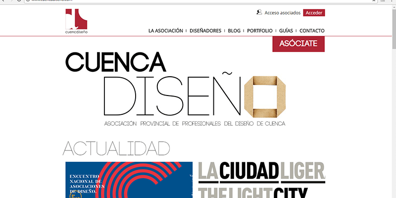 Cuencadiseño renueva su página web con el fin de difundir su trabajo