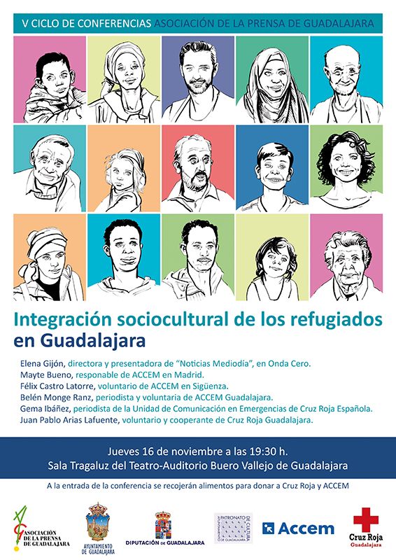 El V Ciclo de Conferencias de la Asociación de la Prensa de Guadalajara tratrá la integración sociocultural de los refugiados