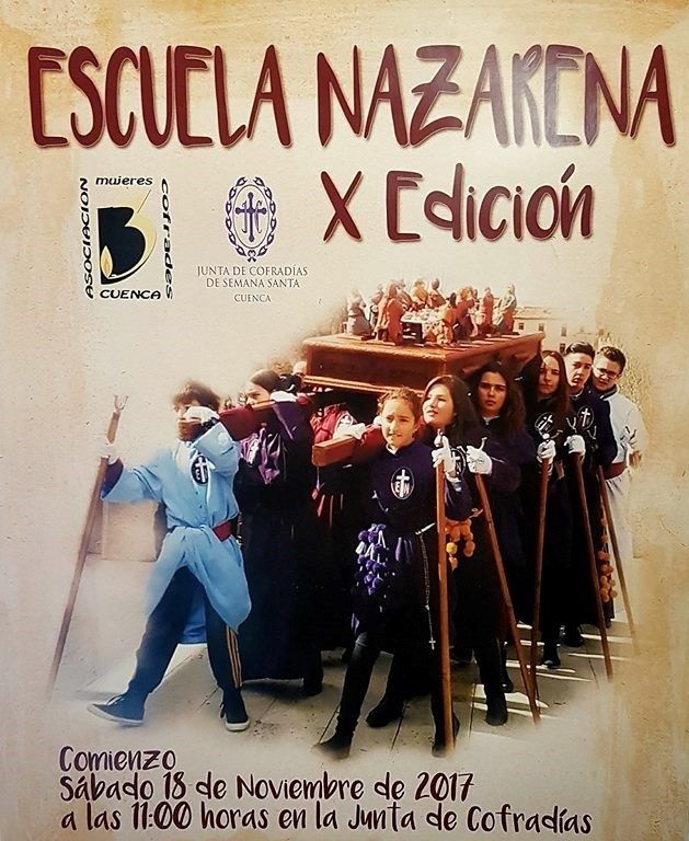 La Escuela Nazarena de Cuenca inaugura este sábado, 18 de noviembre, su X edición formando a los niños en la fe y la Semana Santa 3 La Escuela Nazarena de Cuenca inaugura este sábado, 18 de noviembre, su X edición formando a los niños en la fe y la Semana Santa