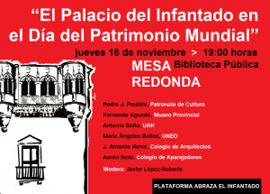 La Plataforma Abraza el Infantado celebrará una charla reflexiva por el Día Internacional del Patrimonio Mundial