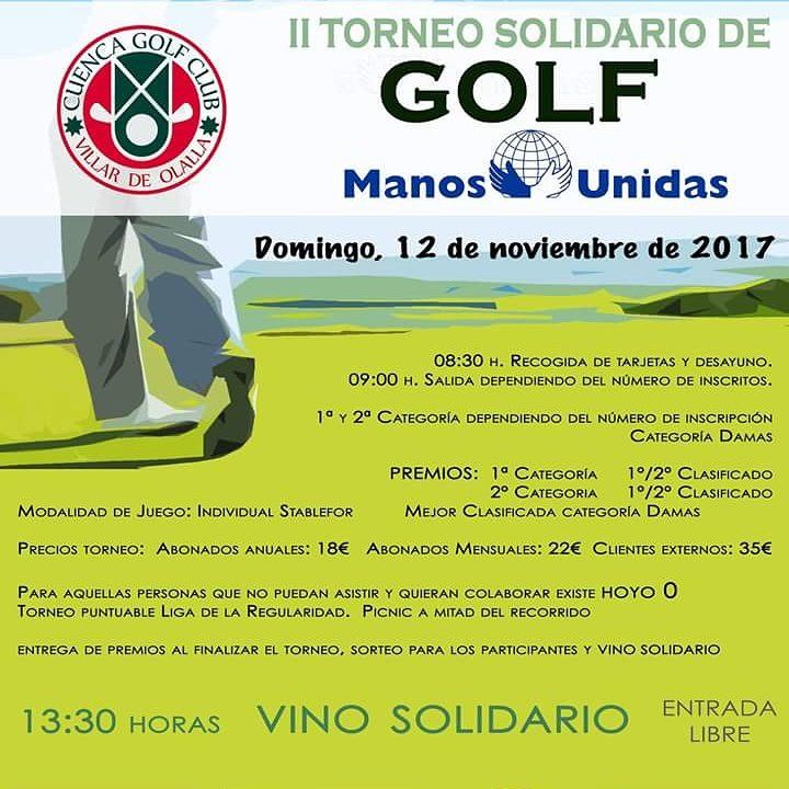 Manos Unidas organiza en Cuenca su II Torneo de Golf Solidario