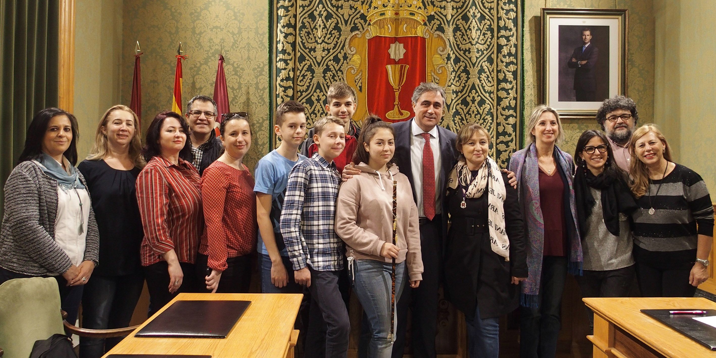 Mariscal recibe la visita de alumnos y profesores italianos y rumanos de intercambio del programa Erasmus +