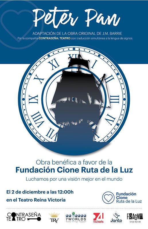 Peter Pan ayudará a recaudar fondos para la Fundación Cione Ruta de la Luz