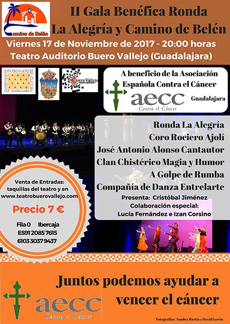 Gala Benéfica en beneficio de la Asociación Española contra el Cáncer. Ronda de la Alegría y Camino de Belén en el Buero Vallejo 3 Gala Benéfica en beneficio de la Asociación Española contra el Cáncer. Ronda de la Alegría y Camino de Belén en el Buero Vallejo