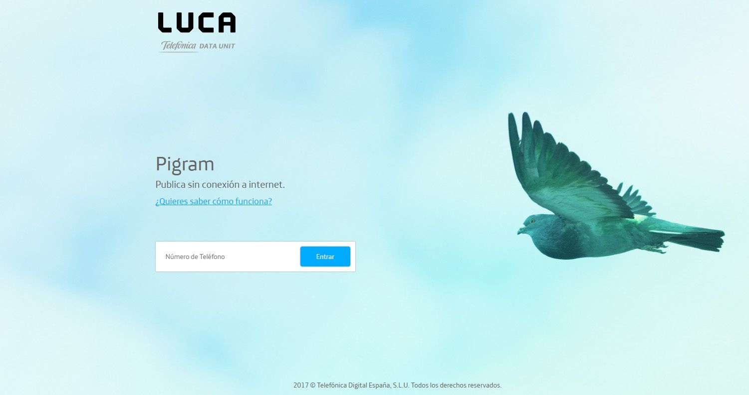 Telefónica presenta Pigram, la solución para seguir publicando en redes sociales y otros canales cuando no hay acceso a internet