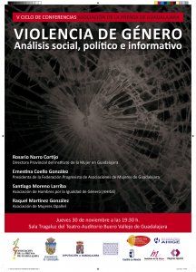 La Violencia de Género, tema central de la segunda conferencia del V Ciclo de Otoño de la Prensa de Guadalajara
