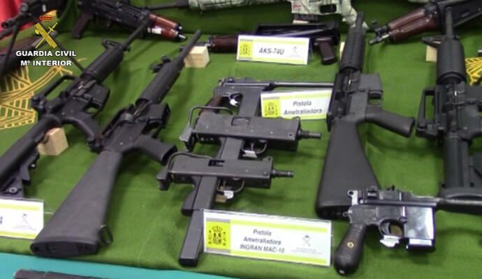 26 detenidos y un duro golpe al tráfico de armas en una operación que ha salpicado a Guadalajara