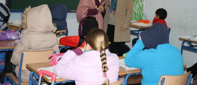 CCOO denuncia temperaturas que no superan los 10º en algunos centros educativos de Guadalajara