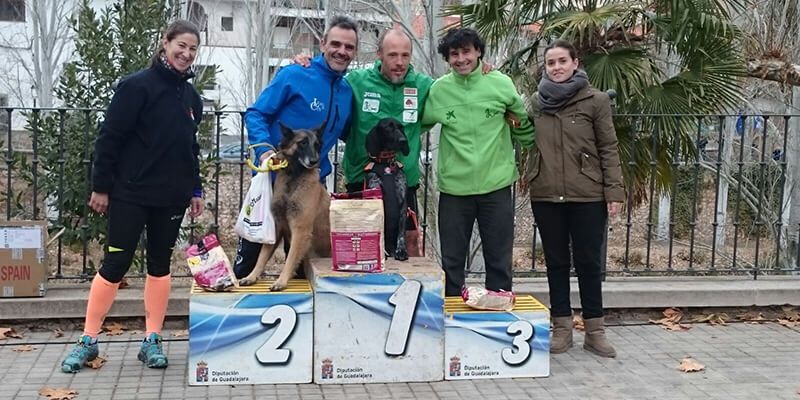 Celebrada con éxito en Trillo una novedosa prueba de trail con perro