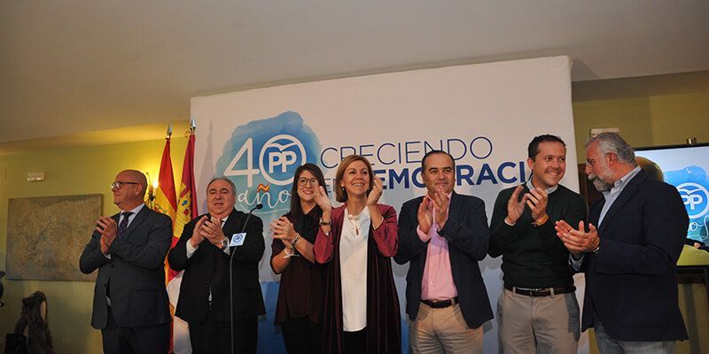 Cospedal recuerda que hoy hay un presidente en Castilla-La Mancha que lo es gracias a Podemos