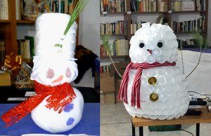 Decoración navideña con objetos reciclados para unir generaciones y crear comunidad en Portalrubio de Guadamejud (2)