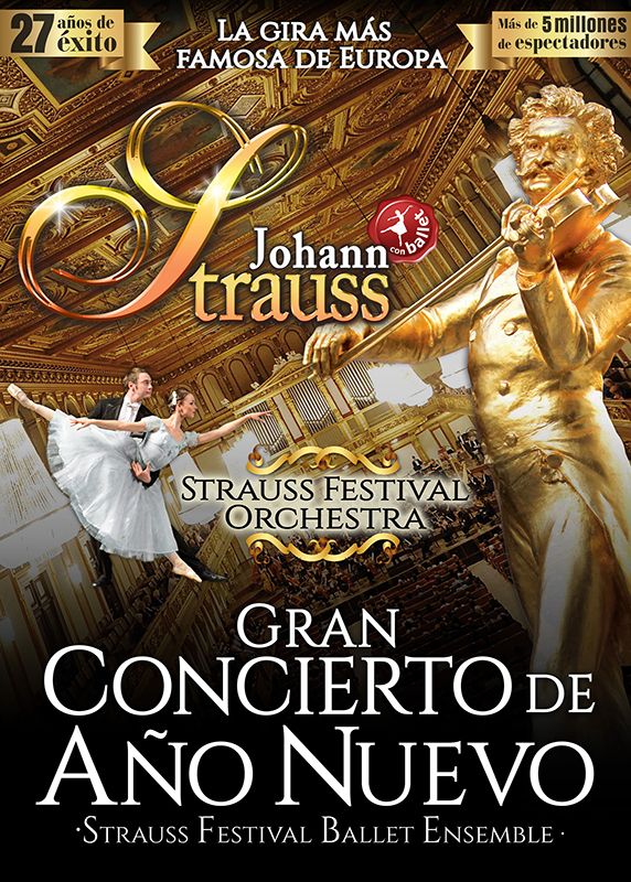 El teatro Buero Vallejo acogerá el 7 de enero el concierto de Año Nuevo Johann Strauss Strauss Festival Orchestra