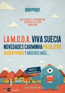 La M.O.D.A y Viva Suecia son algunos de los primeros confirmados del Gigante Festival 2018 de Guadalajara