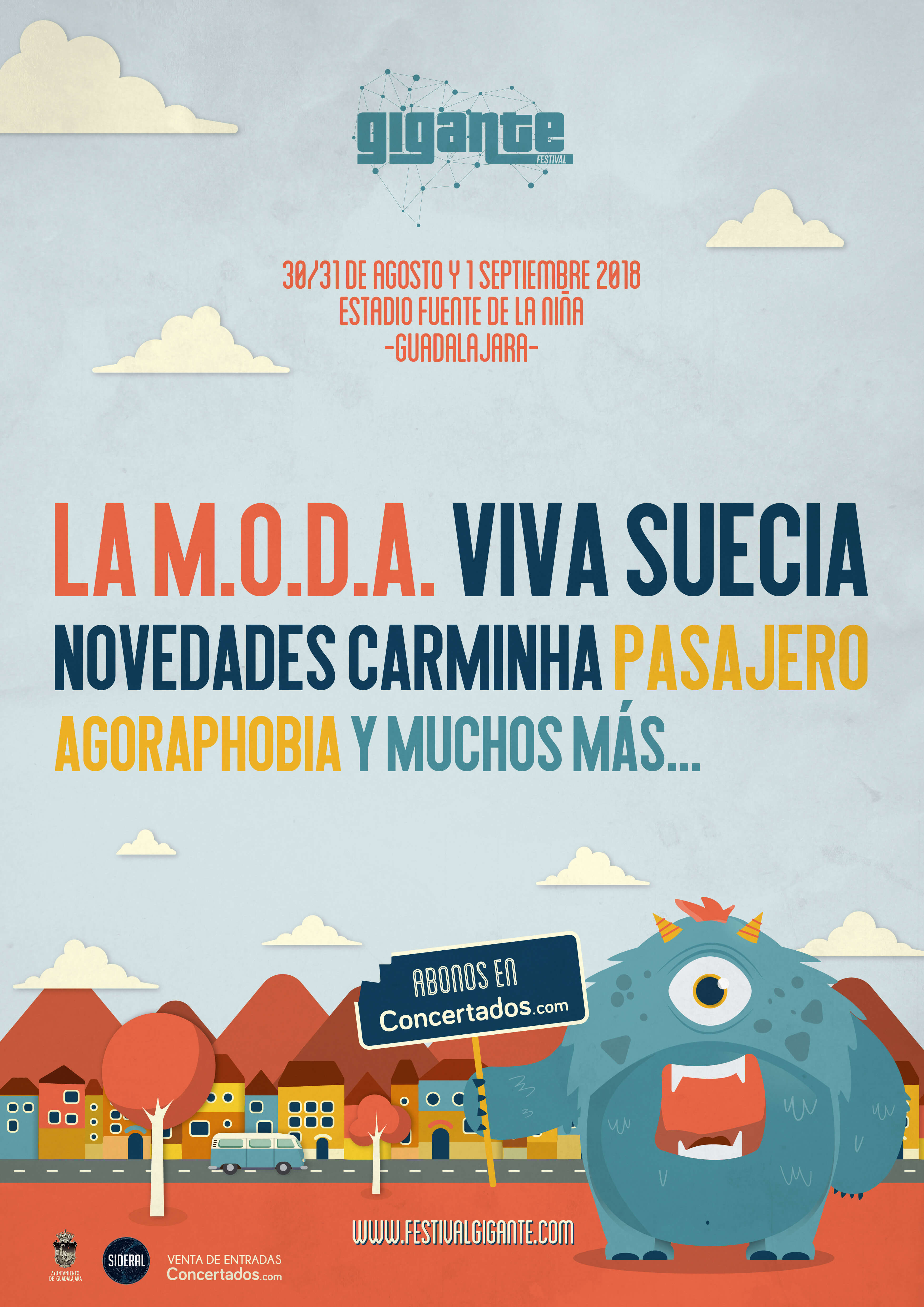 La M.O.D.A y Viva Suecia son algunos de los primeros confirmados del Gigante Festival 2018 de Guadalajara