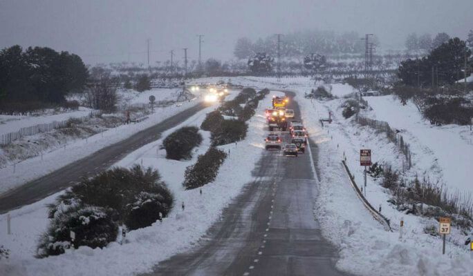 La nieve provoca que nueve rutas escolares de la provincia de Cuenca adelanten el regreso de 144 alumnos