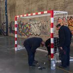 El Ayuntamiento de Cuenca instala cuatro porterías nuevas en el Polideportivo y en el Colegio San Fernando