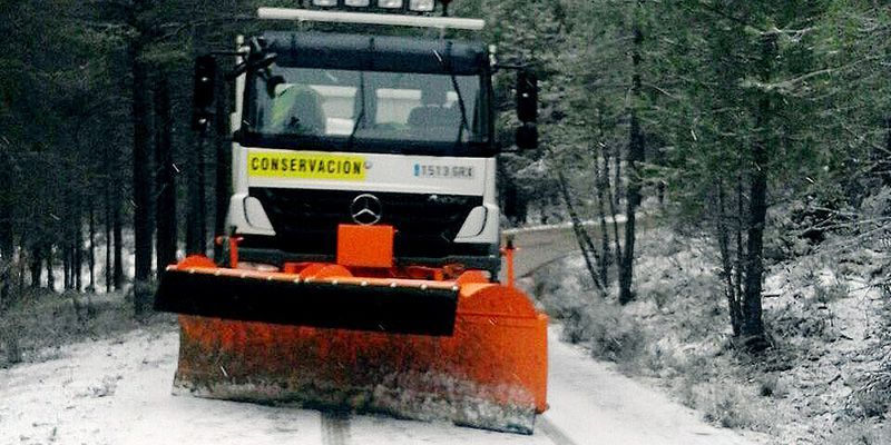 El dispositivo invernal de Diputación de Cuenca ha actuado por la nieve en 24 tramos de 19 carreteras de la Red Viaria Provincial