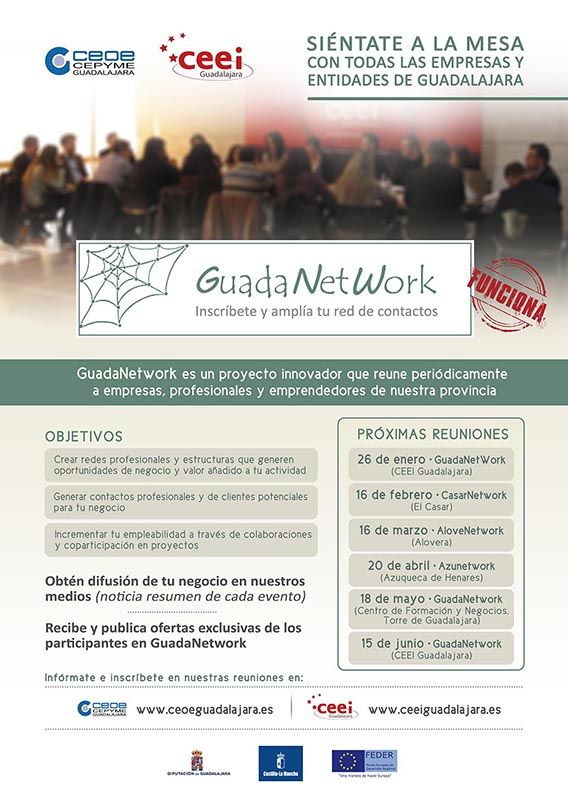Guadanetwork prepara seis nuevos encuentros para el primer semestre de 2018