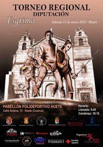 Huete acoge el próximo 13 de enero el Torneo Regional de Esgrima