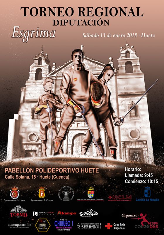 Huete acoge el próximo 13 de enero el Torneo Regional de Esgrima