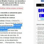 Indignación en Cuenca por una oferta de trabajo en la que se buscan "chicas muy explosivas"