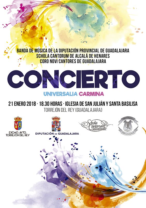 La Banda de la Diputación de Guadalajara, Novi Cantores y la Schola de Alcalá ofrecerán el domingo un concierto en Torrejón del Rey