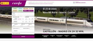 Renfe vende 1.345 billetes del nuevo AVE Madrid-Castellón, con parada en Cuenca