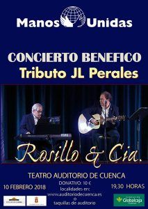 Concierto benéfico a Beneficio de Manos Unidas y reconocimiento a sus colaboradores a cargo de Jesús Rosillo&Cía