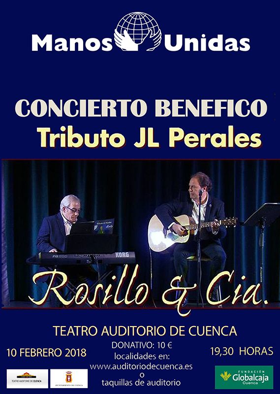 Concierto benéfico a Beneficio de Manos Unidas y reconocimiento a sus colaboradores a cargo de Jesús Rosillo&Cía