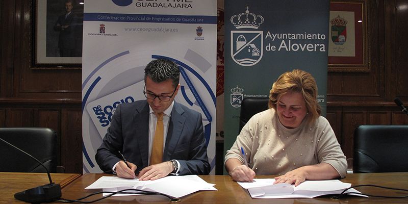 El Ayuntamiento de Alovera se suma al proyecto “De Socio a Socio” de CEOE-Cepyme Guadalajara