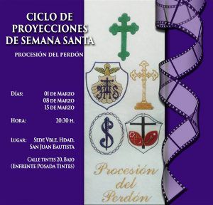 El jueves arranca una nueva edición del Ciclo de Proyecciones de Semana Santa organizado por las hermandades del Perdón
